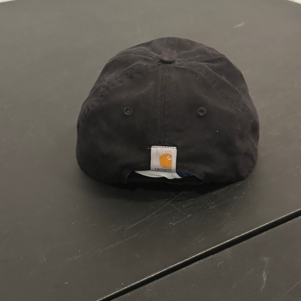 Carhartt Black Canvas Cap FastDry Comfort Block Letters - Picture 3 of 5